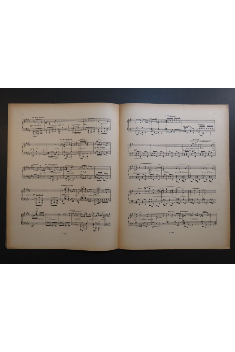 FIÉVET Paul Ombres Chinoises No 4 Polichinelles Piano 1921